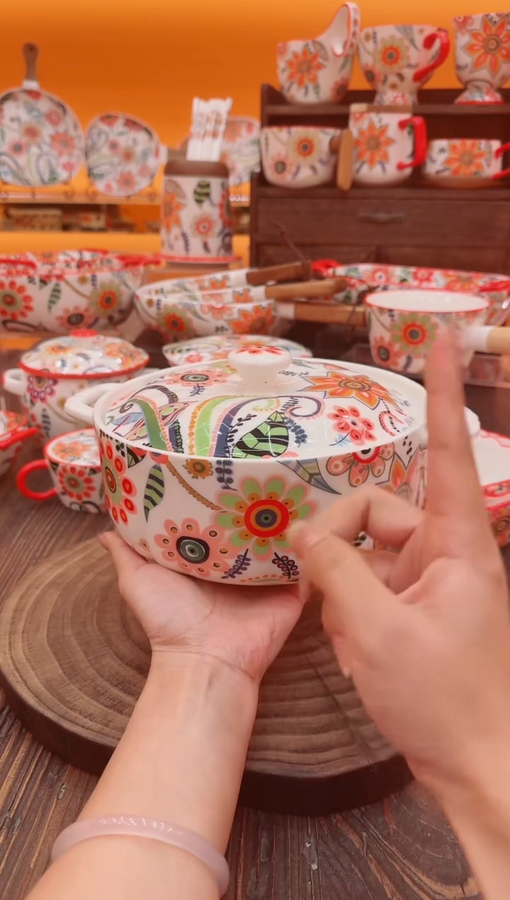 罐景德镇手工陶瓷碗