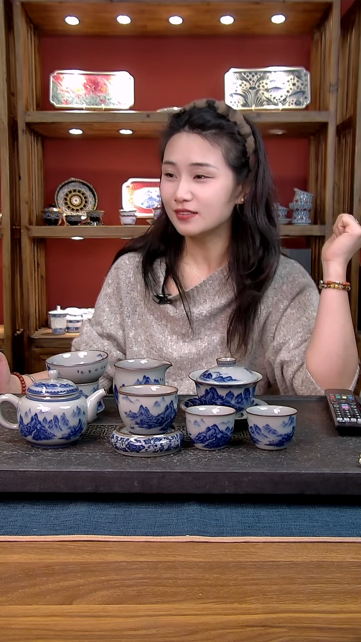 简装家用款8件套 老陶泥开片纹陶瓷茶具