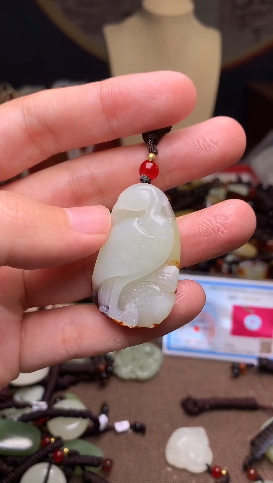 颈饰未镶嵌和田玉新疆料青海料清水和田玉吊坠