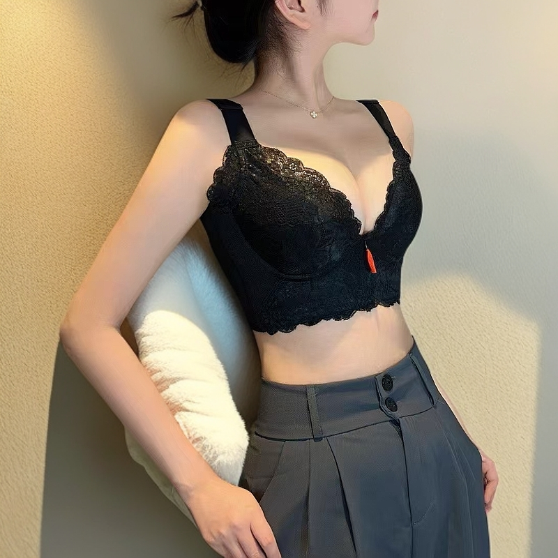新品内衣收副乳防凸点调整型上托舒适薄款女士大胸显小 显瘦5802#