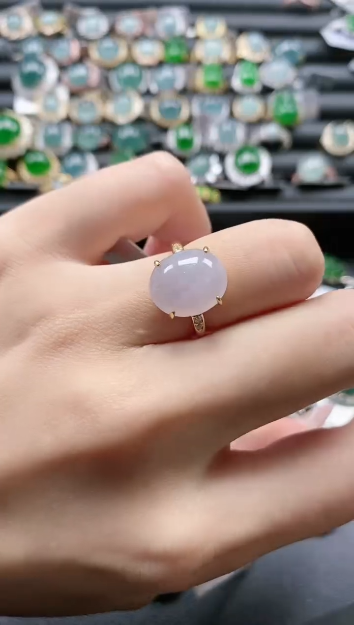 【闪购商品】翡翠戒指银S925镶嵌51511