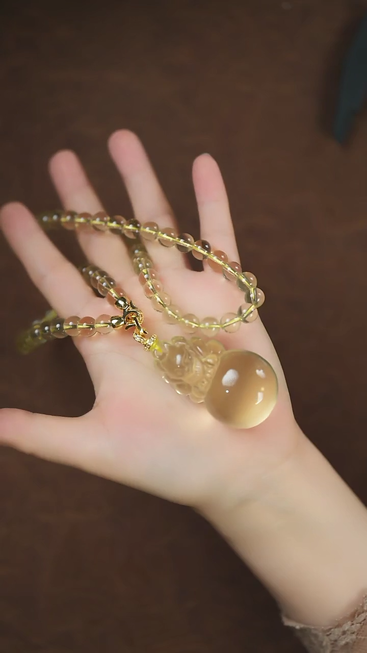 【闪购商品】水晶项链未镶嵌柠檬晶葫芦