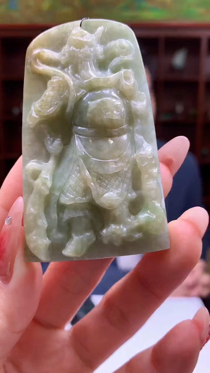 【闪购商品】定制翡翠未镶嵌1049ry-毛货挂件8