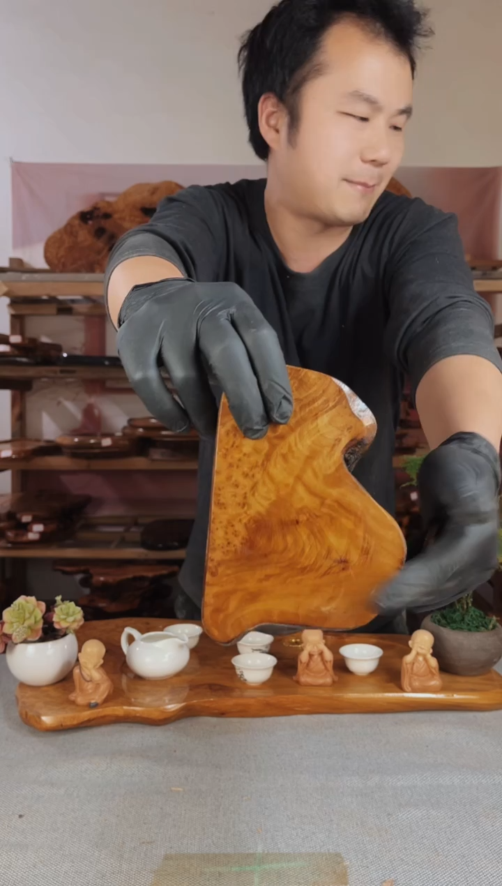 木茶盘不含配件.截图为准 2