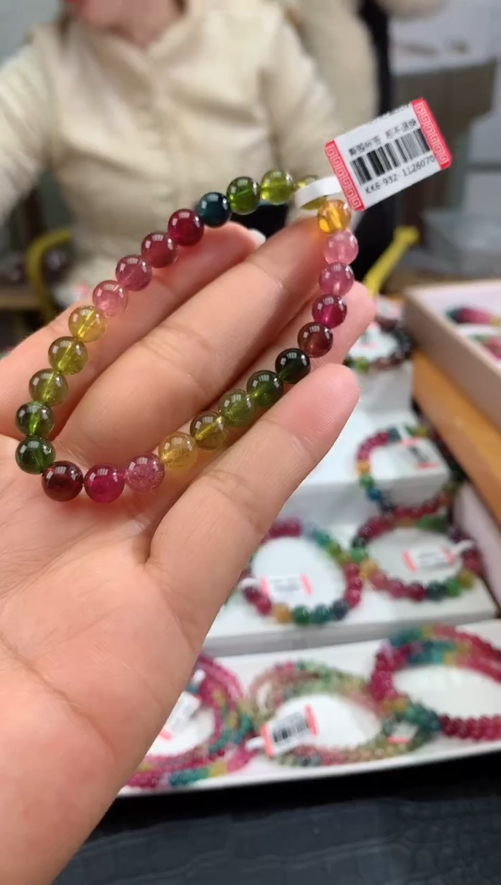 【闪购商品】碧玺手串未镶嵌多样性发一条