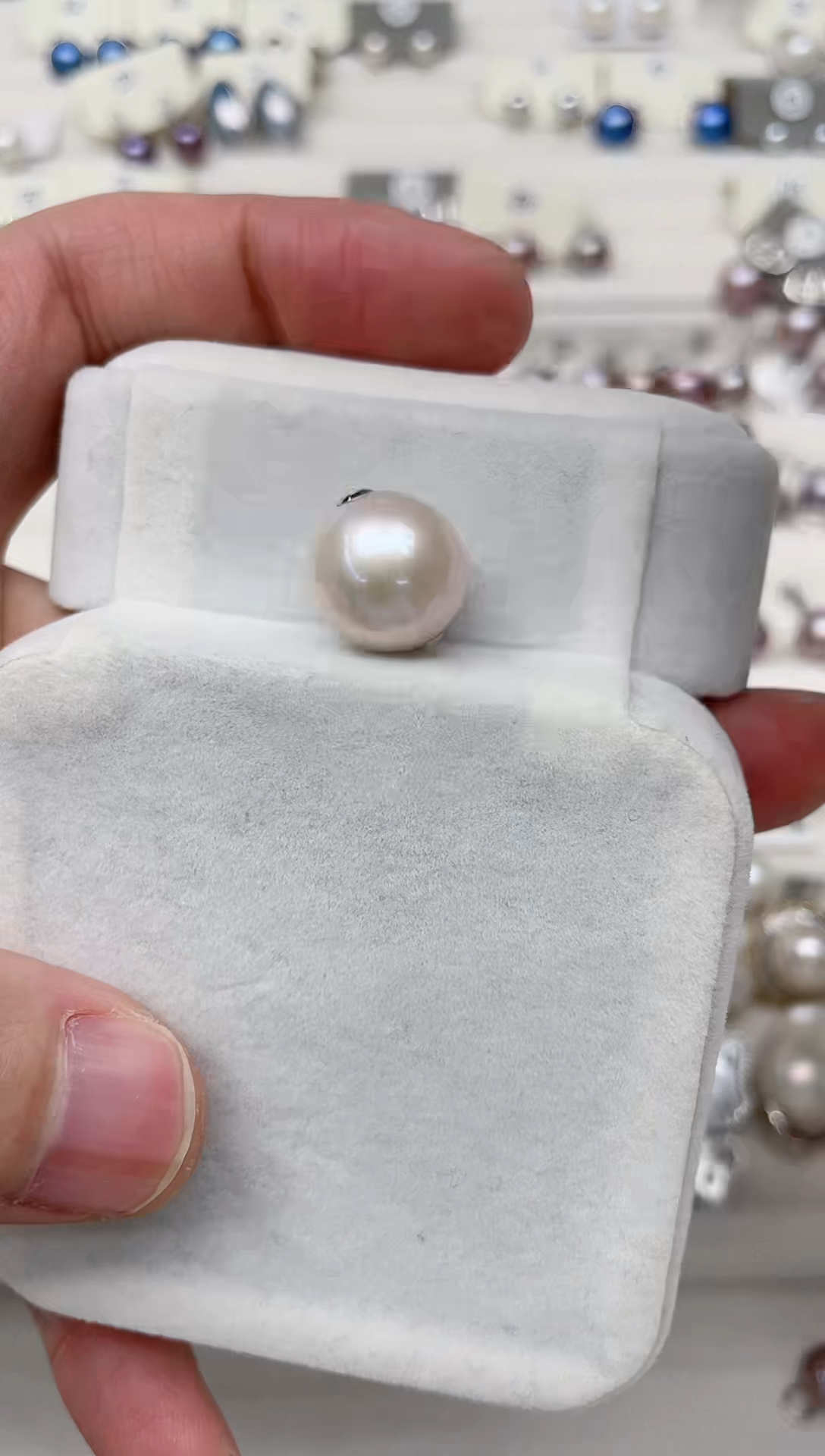 【闪购商品】淡水珍珠吊坠(不含链)18K金镶嵌吊坠