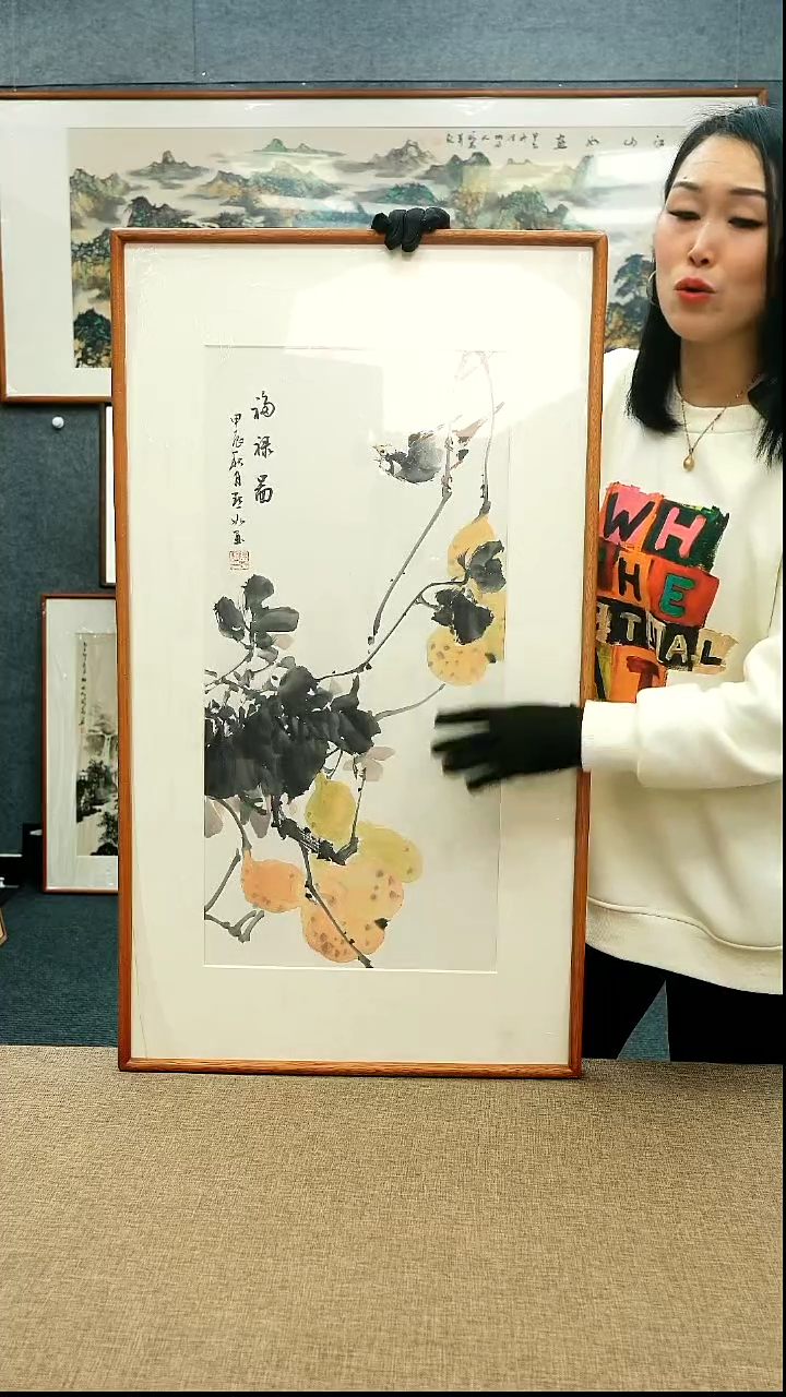 【闪购商品】国画52*92陈默如老师花鸟