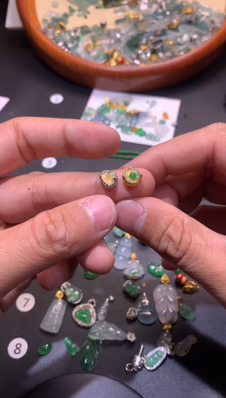 【闪购商品】翡翠吊坠(不含链)银S925镶嵌1