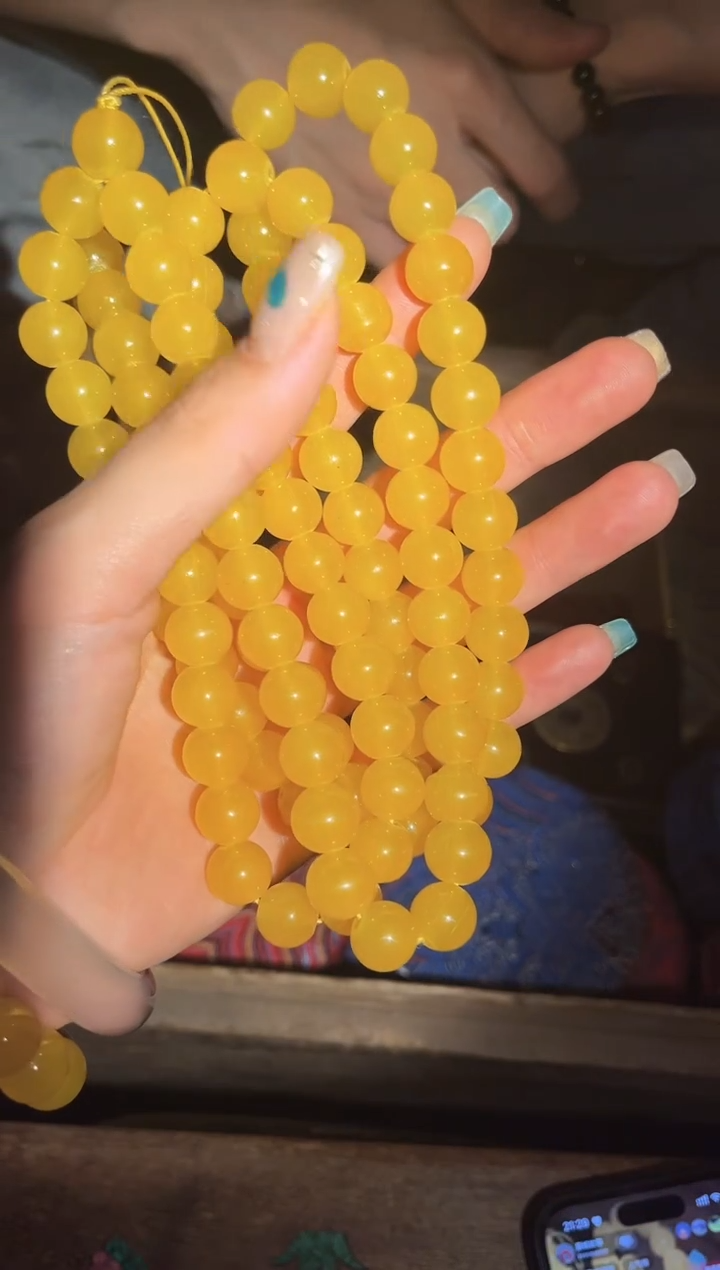 【闪购商品】【闪购商品】黄色玉项链108