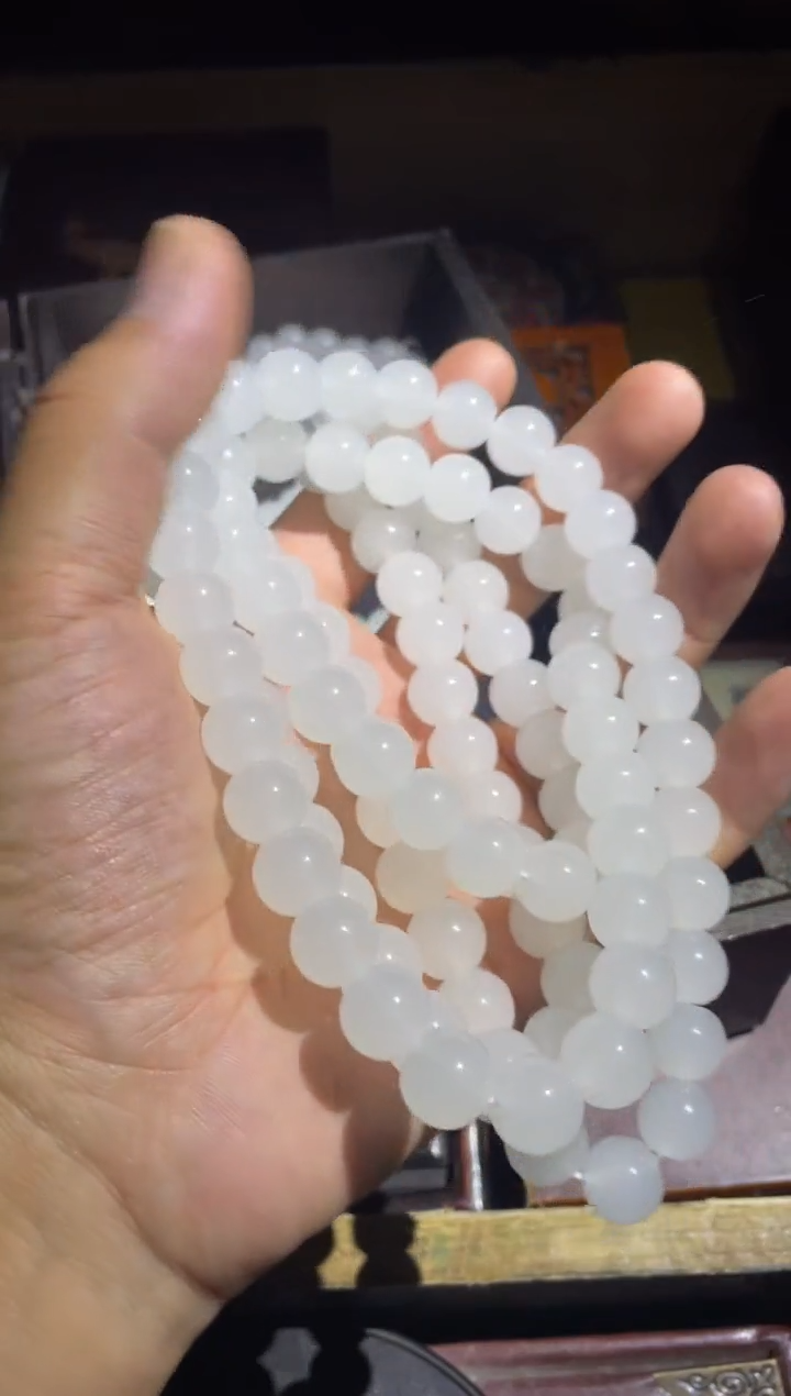 【闪购商品】白 108颗 项链 1件