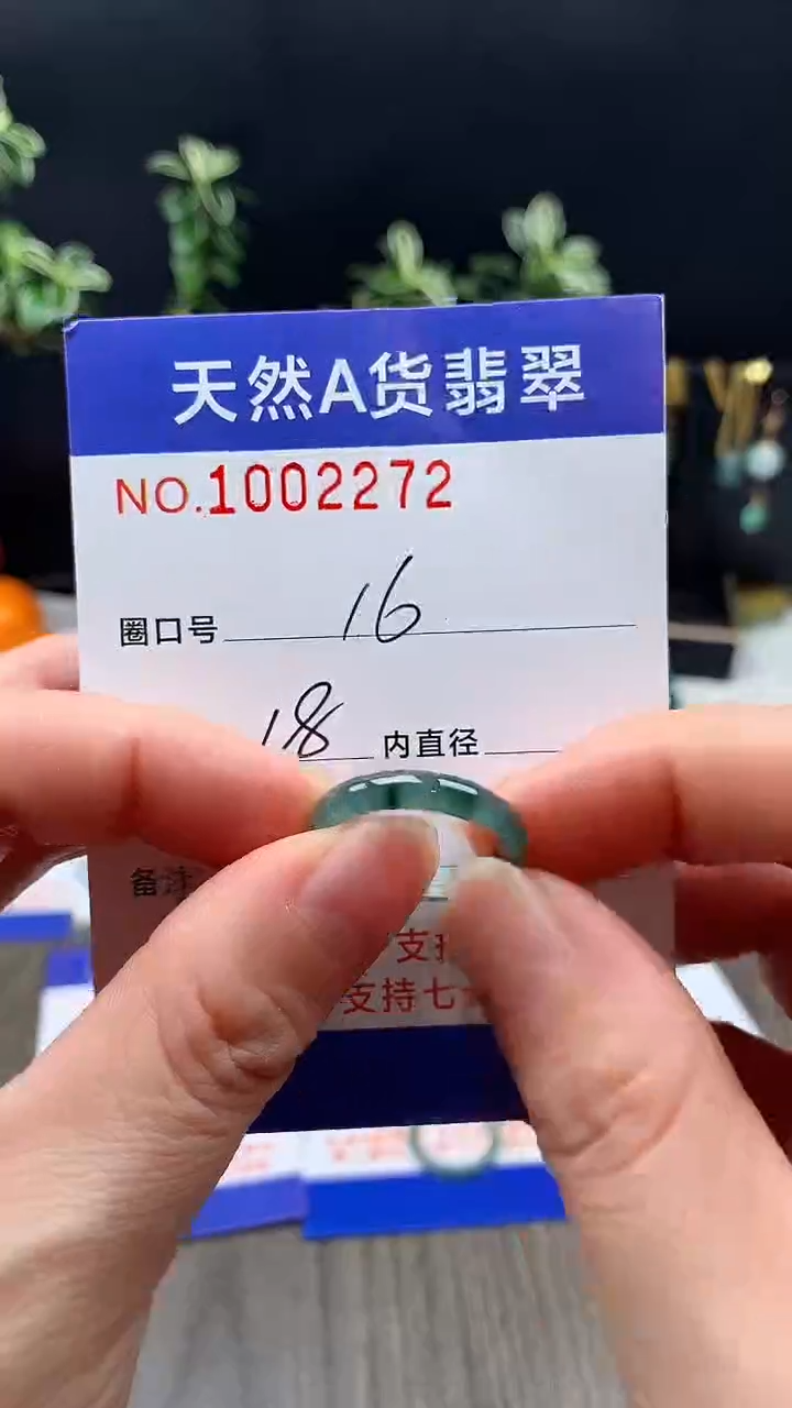 未镶嵌戒指翡翠16#