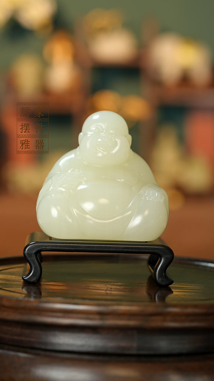 玉《笑脸弥勒佛》摆件