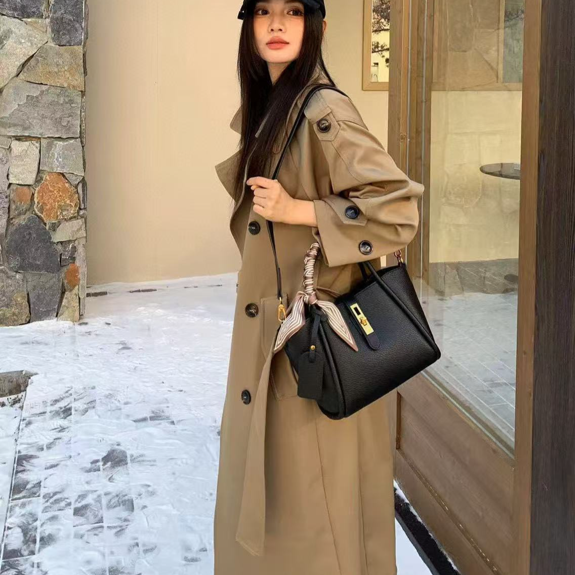 2025秋冬新款腋下潮流复古单肩斜挎包时尚女包 8506