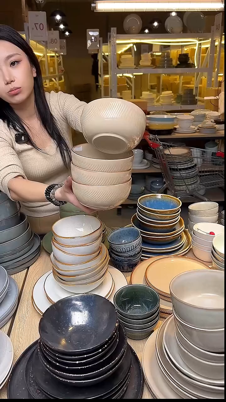 瓷45外贸尾货窑变釉下彩默外微瑕