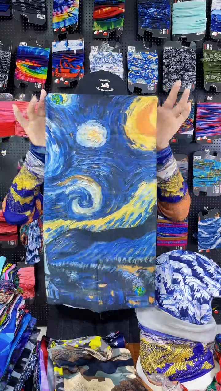 涤纶W* 围脖面罩头巾 孤品百变魔术头巾四季