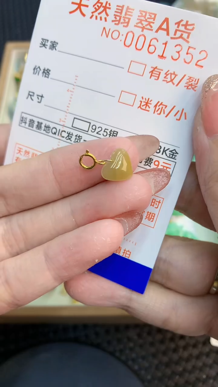 翡翠未镶嵌颈饰            8