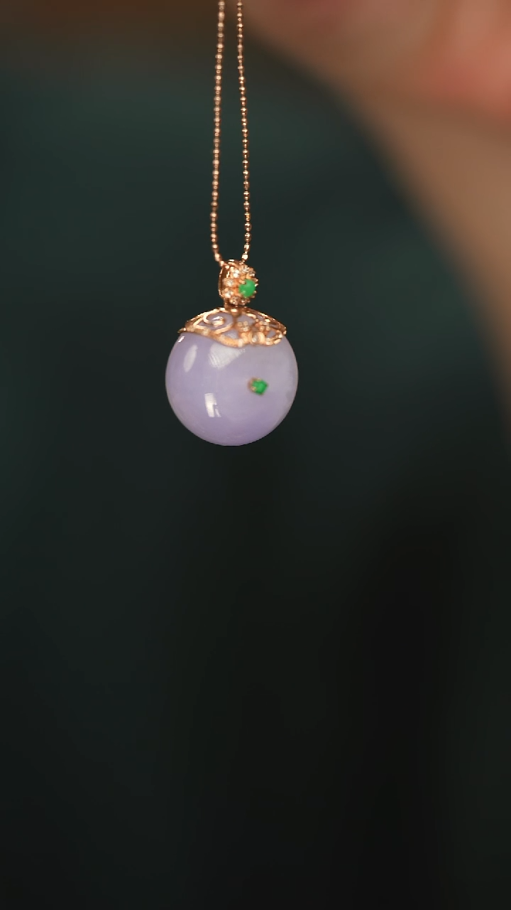 【闪购商品】翡翠吊坠(赠链)银S925镶嵌新款