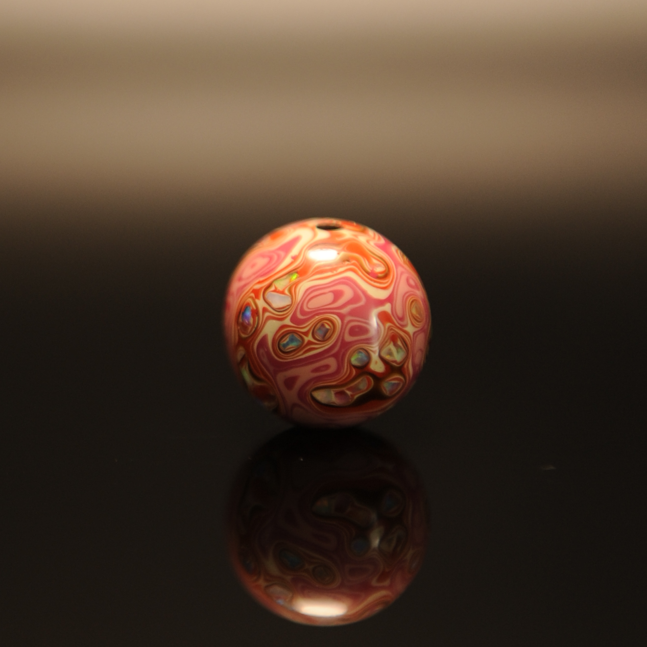 “天然大漆”1.5彩欧大漆珠非遗