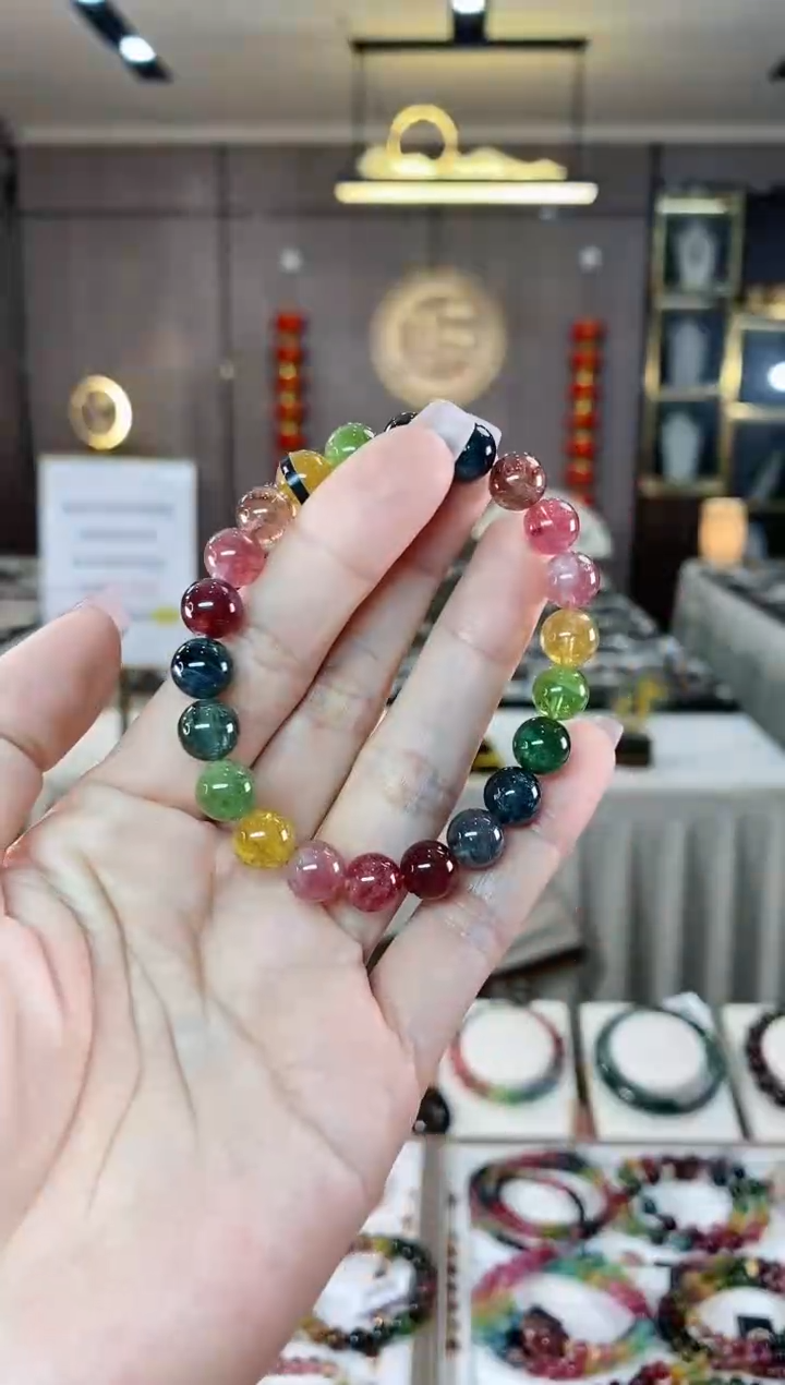 【闪购商品】碧玺单圈手串8mm+未镶嵌（多样性发一条）hon