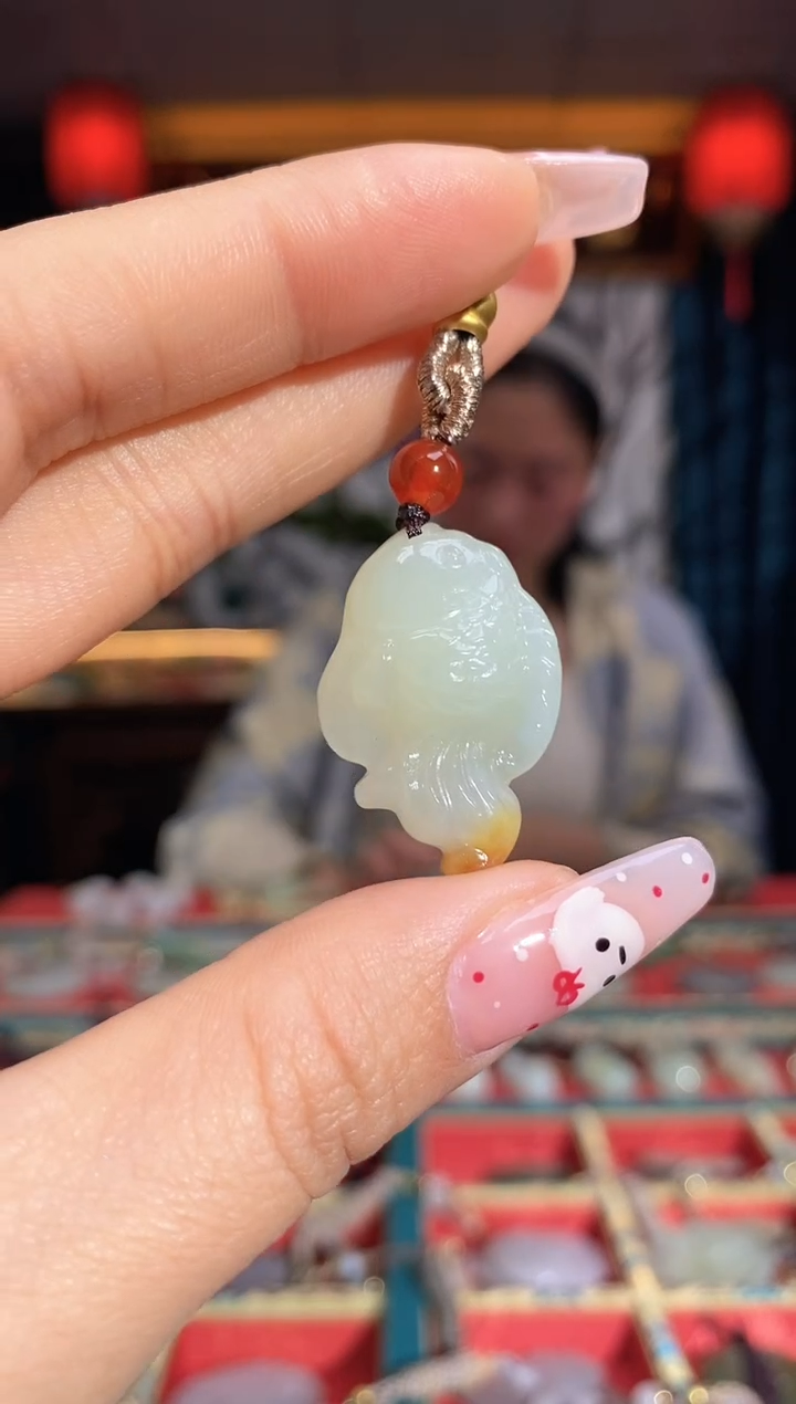 【闪购商品】和田玉颈饰未镶嵌锦鲤