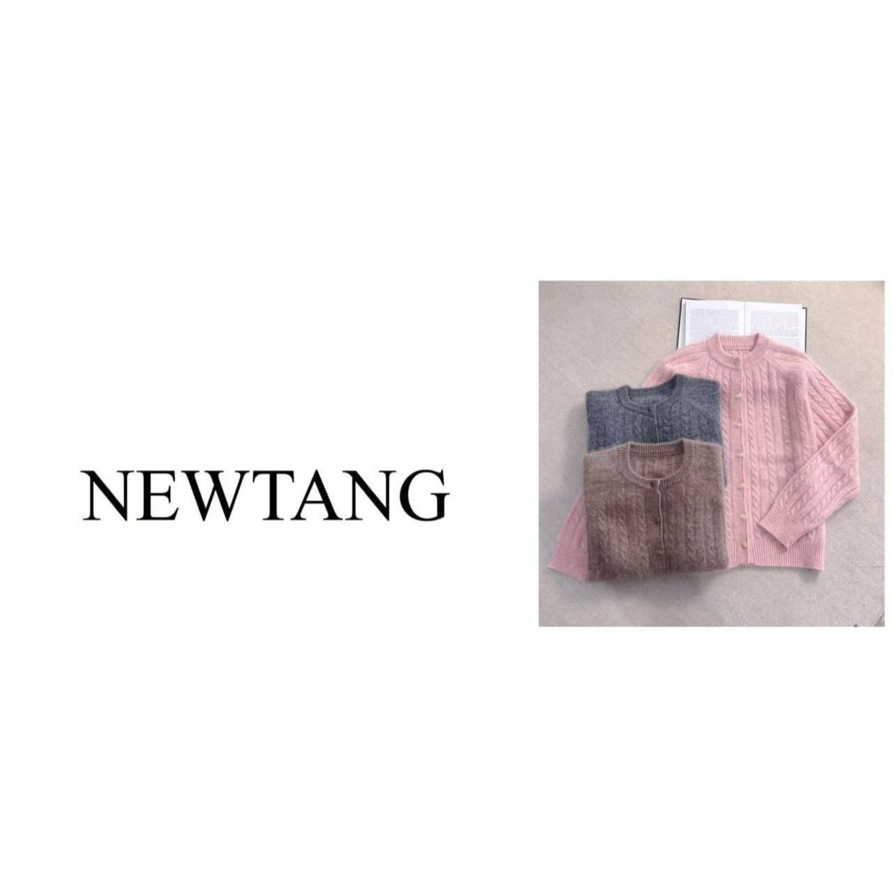 【浮梦】1194 100%羊毛圆领毛衣外套女新款高级感长袖软糯针织开衫