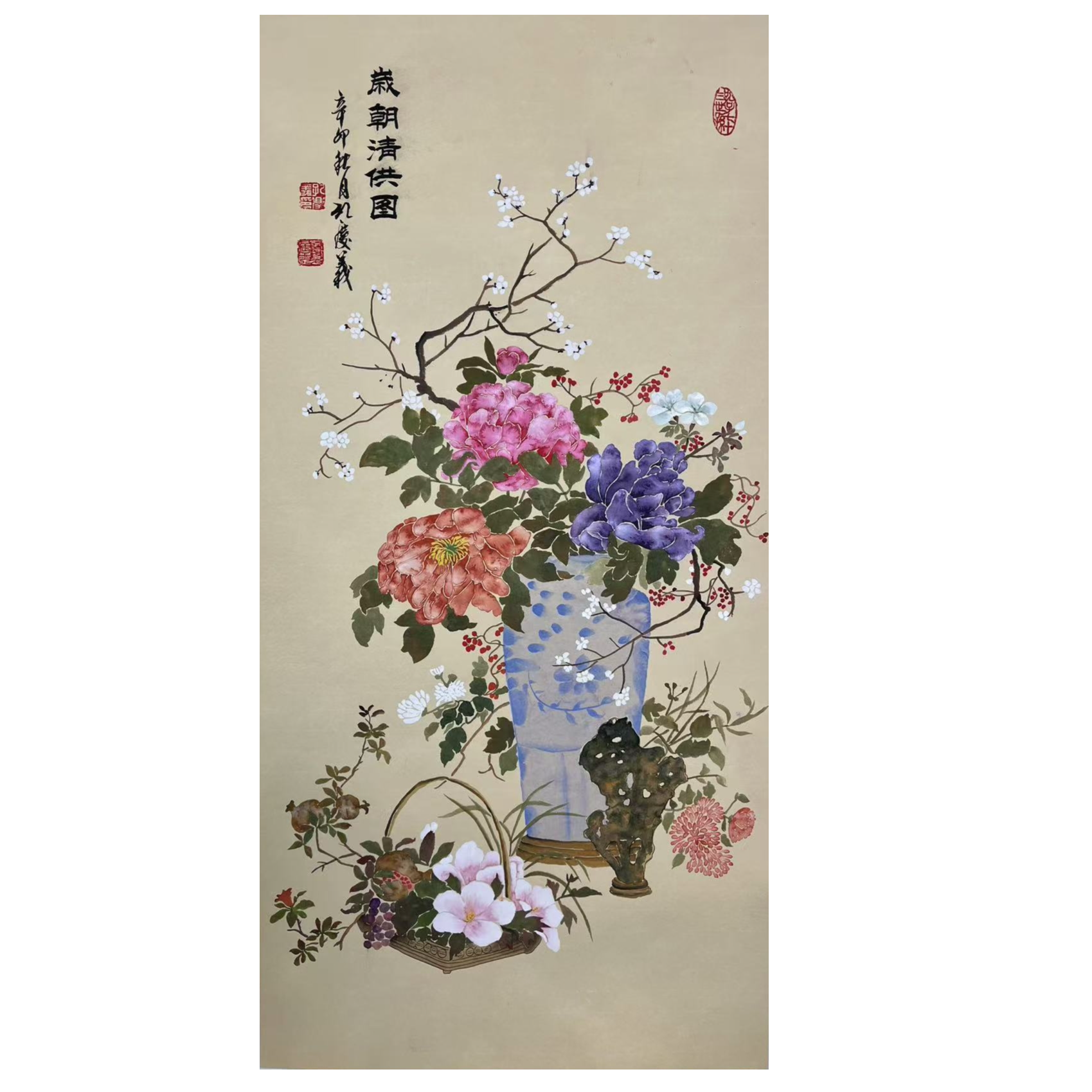 孔老师花鸟画国画作品