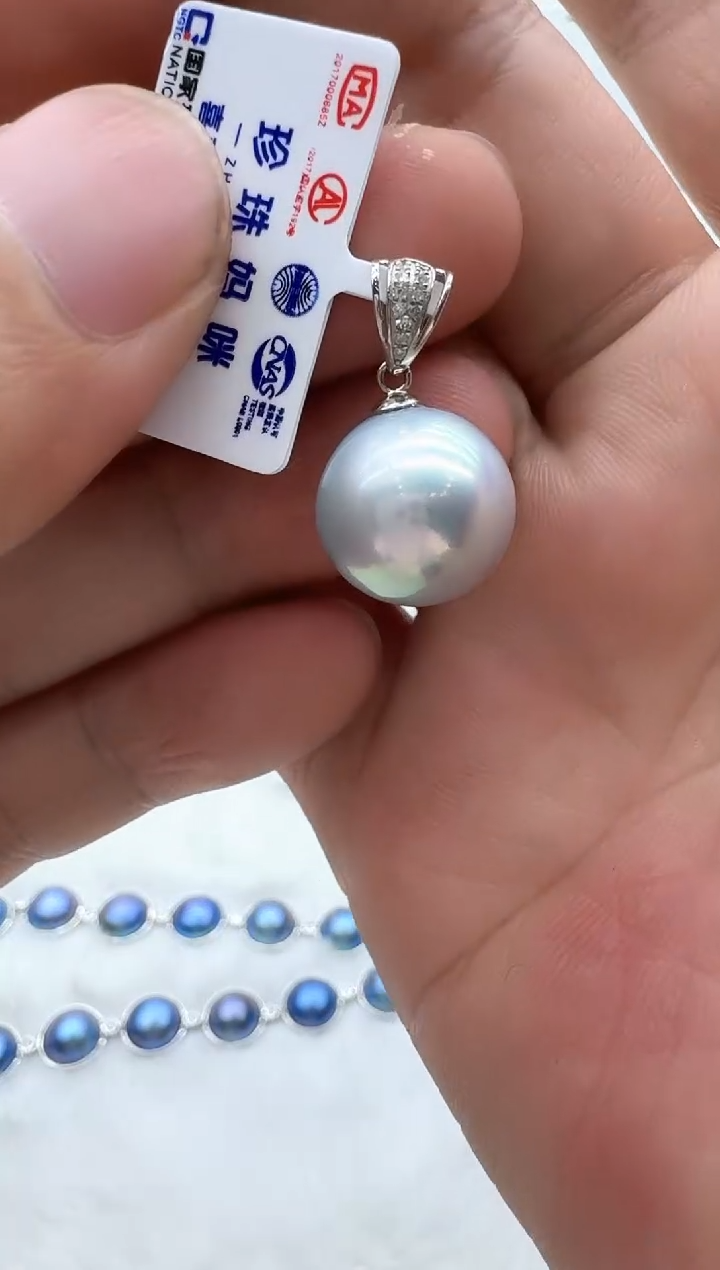 【闪购商品】淡水珍珠颈饰18K金镶嵌清货