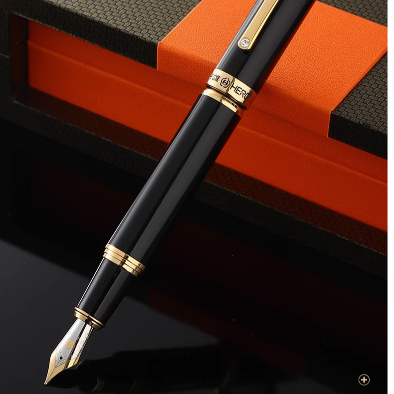 钢笔1087粗杆重金属手感男士高档复古刚笔老式老款怀旧签名练字