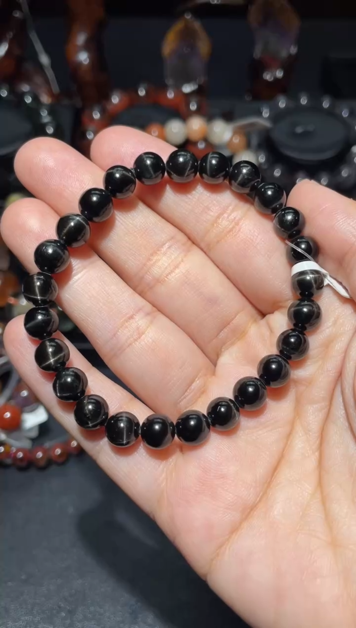 未镶嵌辉石手链江*透辉石7mm