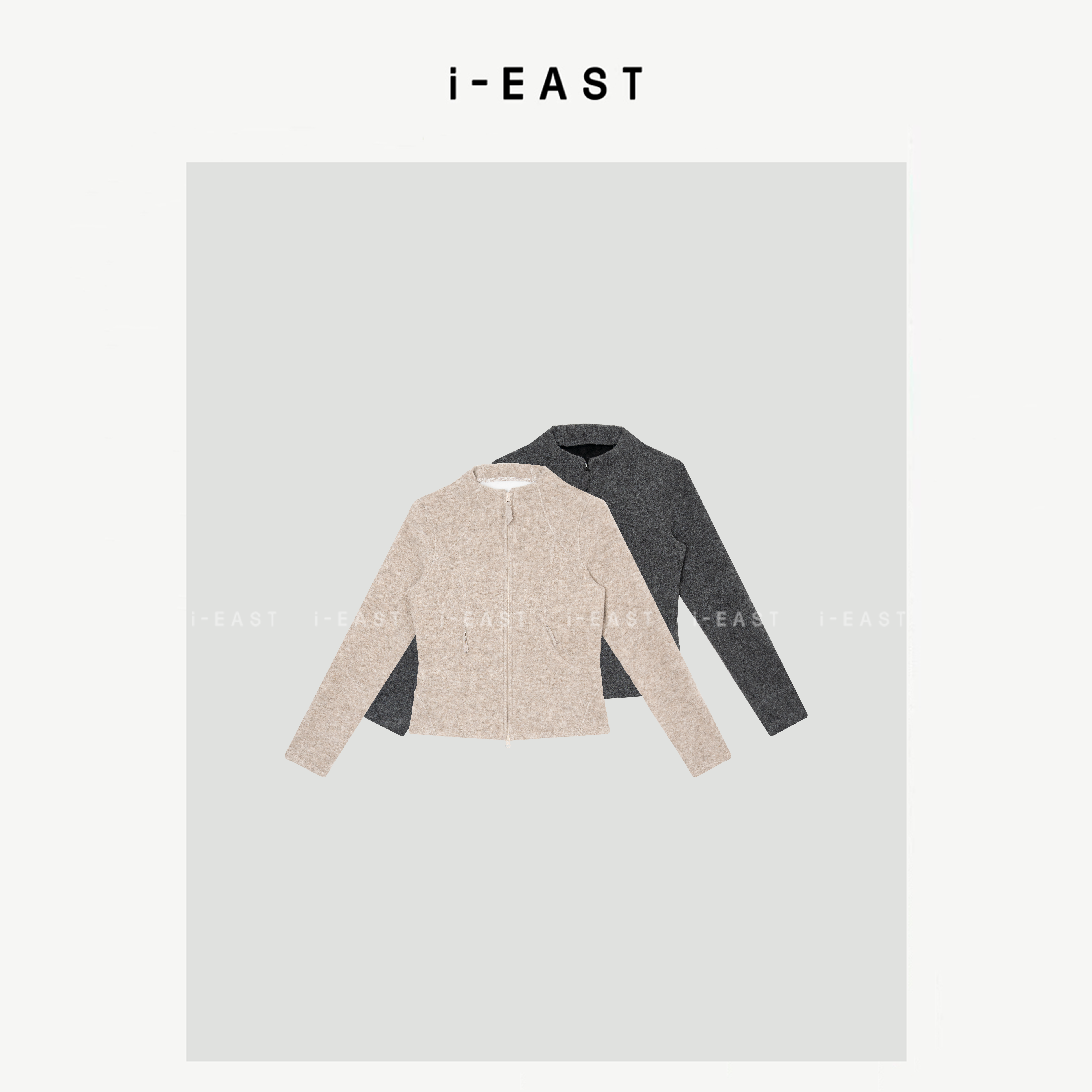 i-EAST QQ 韩女首选~长袖秋冬女士短款外套-5Q WT10700