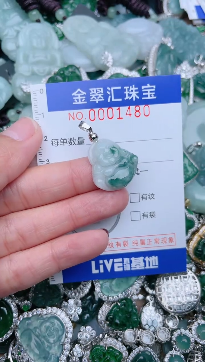 【闪购商品】翡翠颈饰未镶嵌1480...........