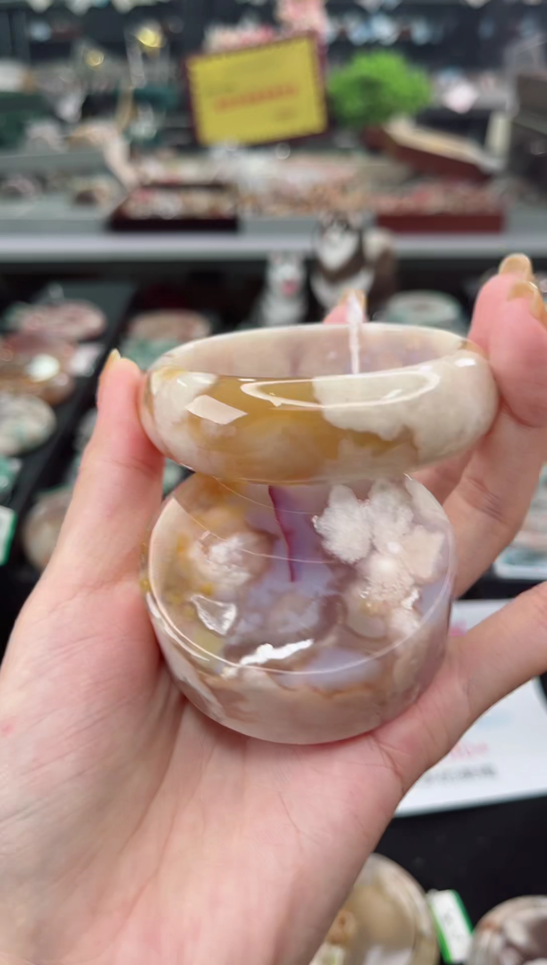 【闪购商品】石英质玉手镯未镶嵌56圈口（赠品镯心）1790456