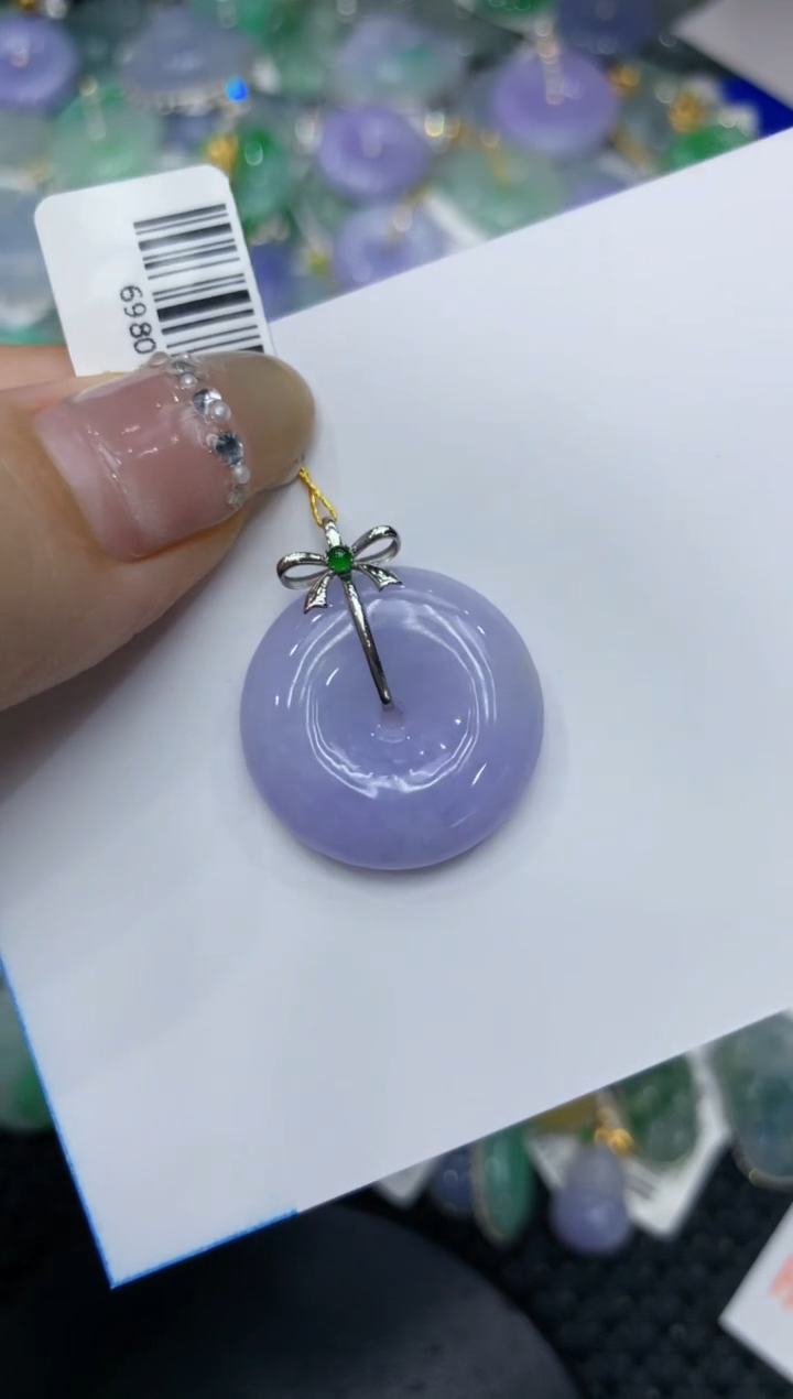 【闪购商品】翡翠颈饰18K金镶嵌222222222