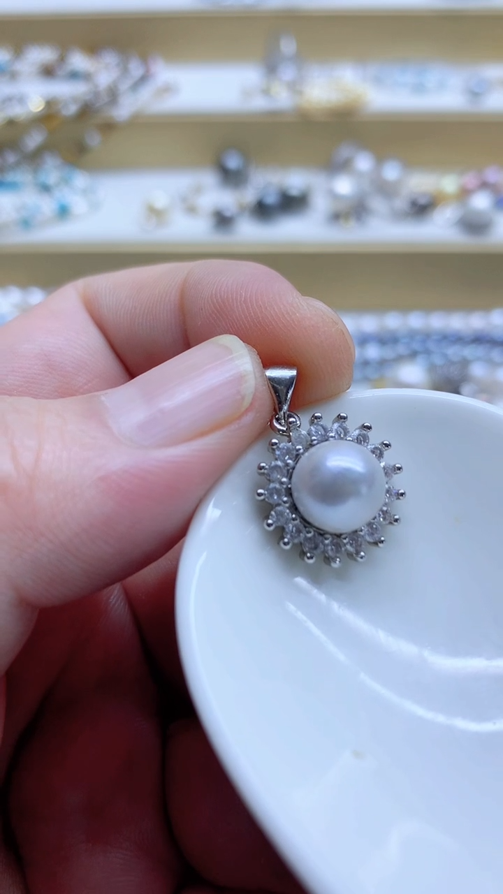 吊坠(不含链)未镶嵌海水珍珠8-9mm