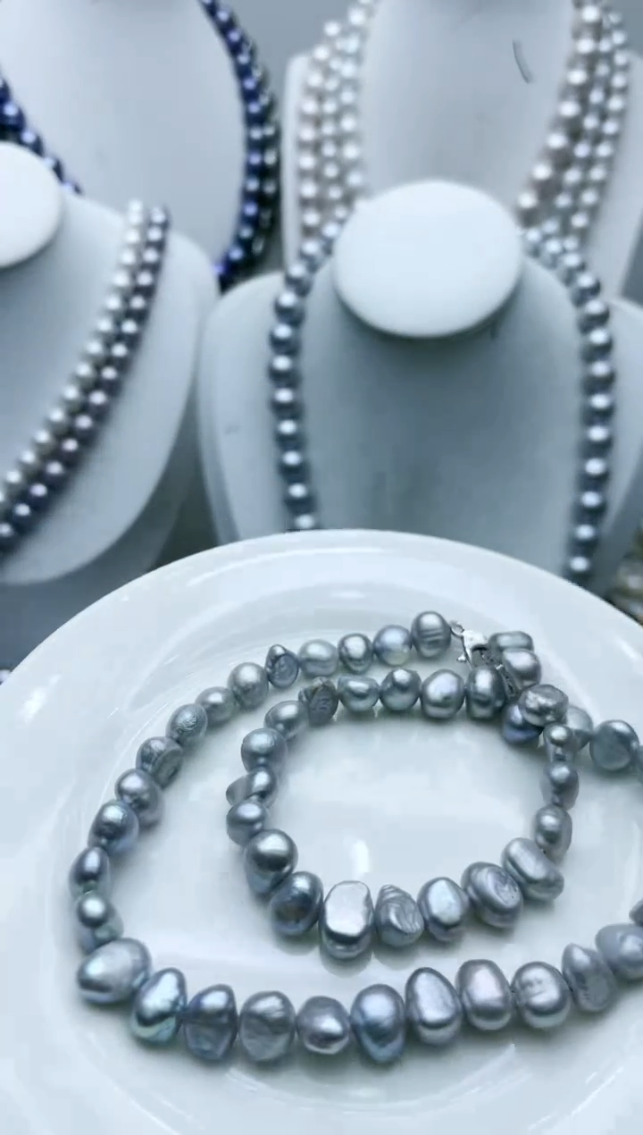 【闪购商品】淡水珍珠颈饰钛钢1