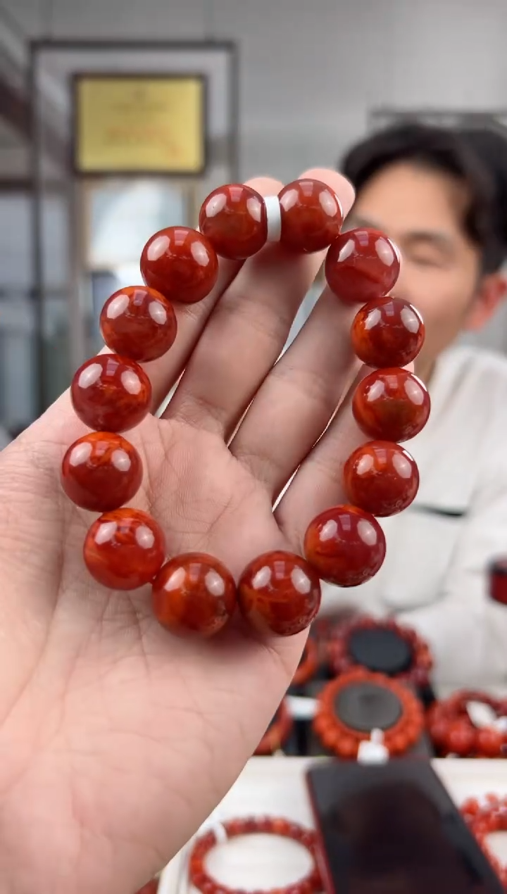 【闪购商品】南红玛瑙单圈未镶嵌@t07415@16MM