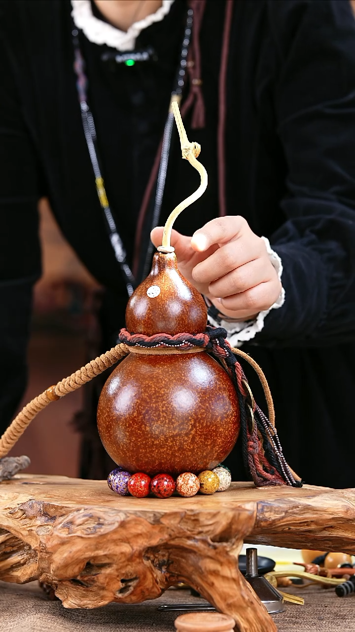 【闪购商品】246—光岳葫天然大漆酒葫芦不含漆珠