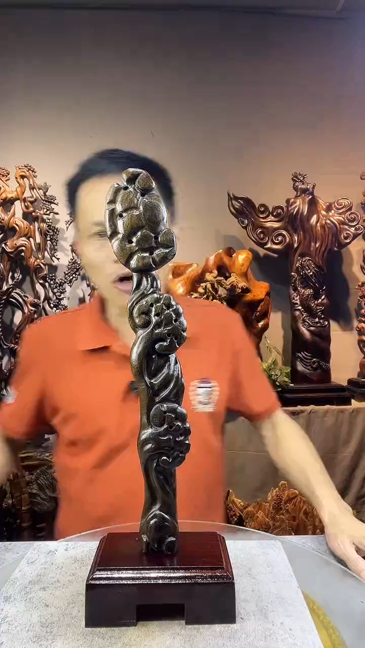 金丝楠口*子小叶桢楠随行摆件3