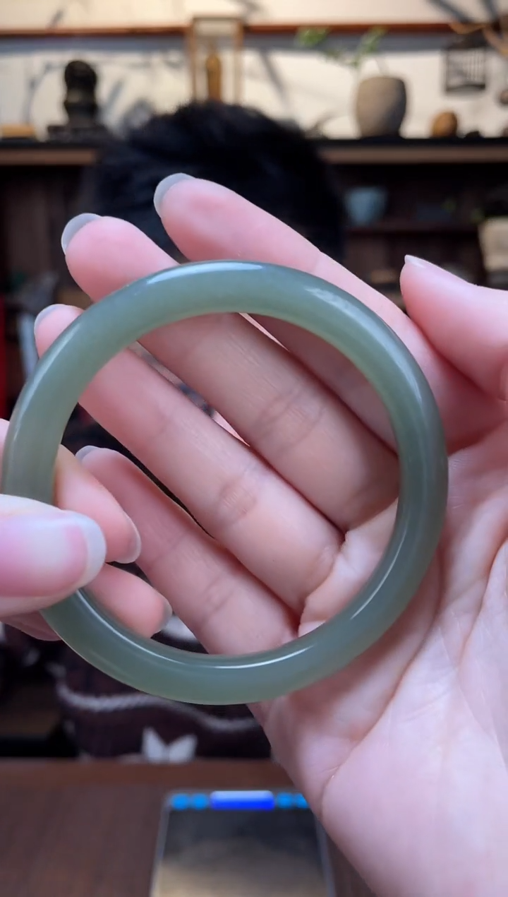 【闪购商品】和田玉手镯未镶嵌05和田玉手镯57#ZD