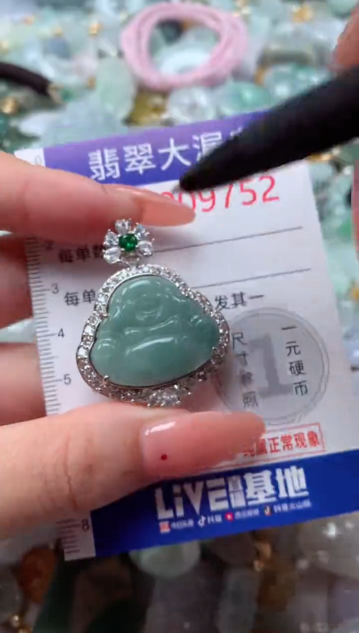 翡翠未镶嵌吊坠(不含链)9752