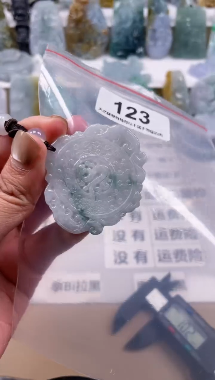 【闪购商品】翡翠颈饰未镶嵌天然 缅甸A货翡翠123