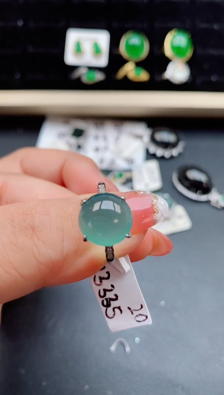 【闪购商品】翡翠戒指银S925镶嵌1212121