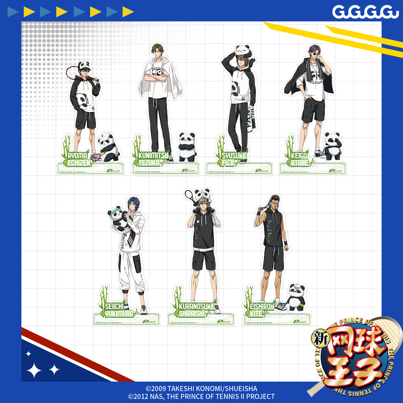 【下架倒计时0天】GuGuGuGu《网球王子》亚克力立牌 不二周助越前龙马