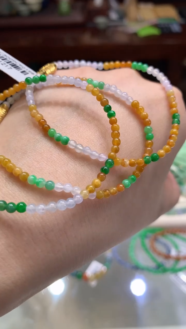 未镶嵌手串翡翠A159|多样性发其一