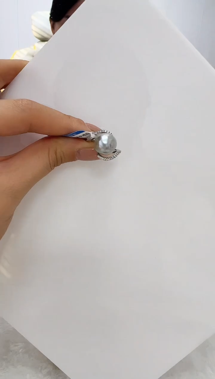 【闪购商品】海水珍珠DA银S925镶嵌戒指  V2589