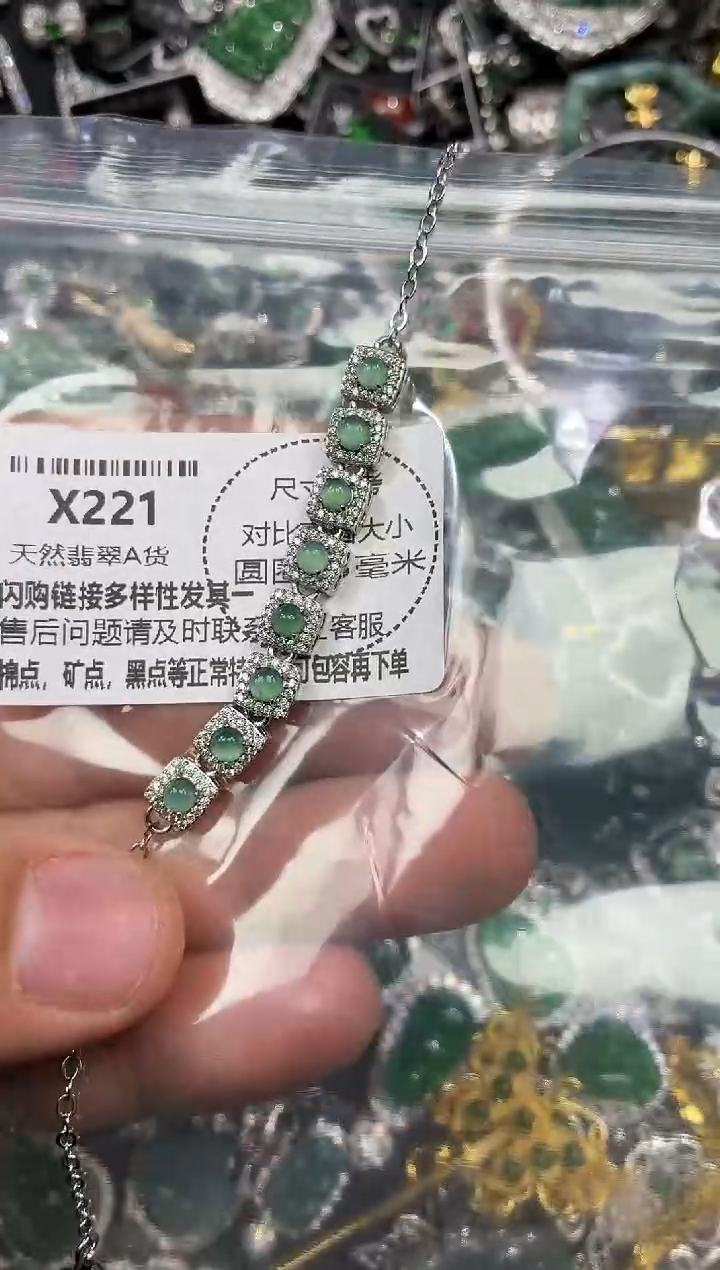 颈饰未镶嵌翡翠X221手链