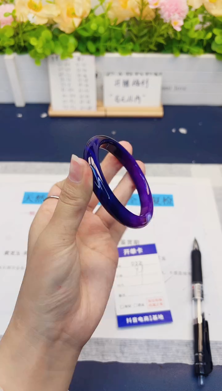 石英质玉手镯未镶嵌32-玛瑙-圈口54