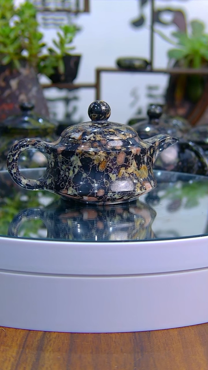 【闪购商品】奢上奢梅花玉茶具