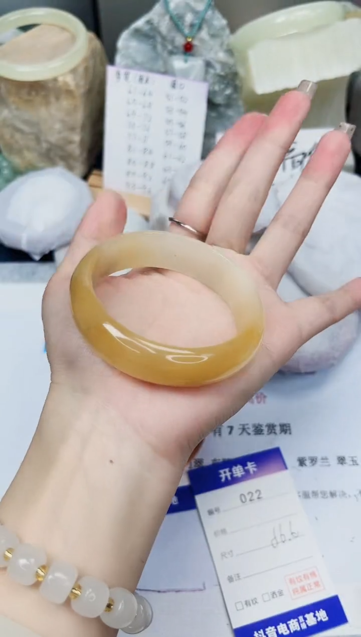 【闪购商品】石英质玉手镯未镶嵌22-财气镯-圈口56