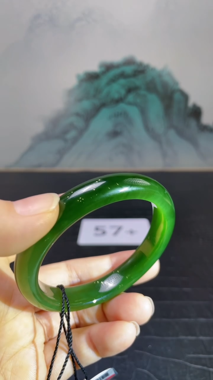 未镶嵌手镯和田玉（碧玉）将****店57+